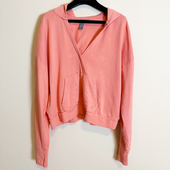 Sweaty Betty After Class Relaxed Pullover Hoodie In Warm Pink/orange Size 8-10 - Picture 4 of 9